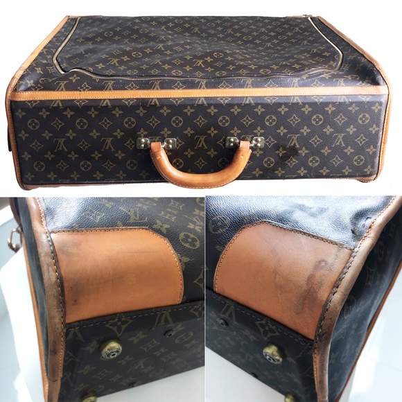 Louis Vuitton Large Monogram Suitcase Luggage with Combination Lock & ID Vintage - Picture 9 of 11